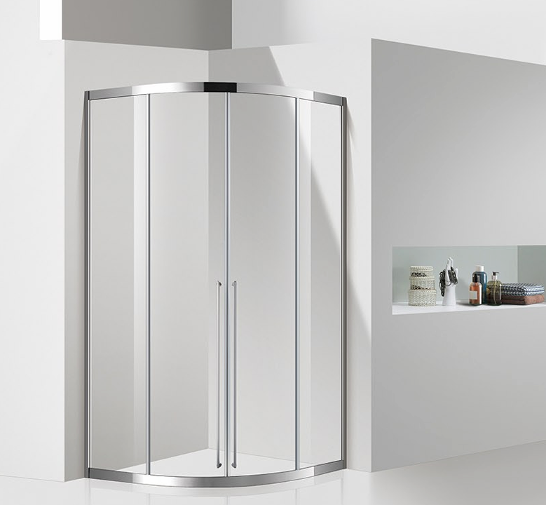 Cabin Hình Quạt 2 Cánh Mở Trượt, 2 Vách Cố Định – LUX-C38