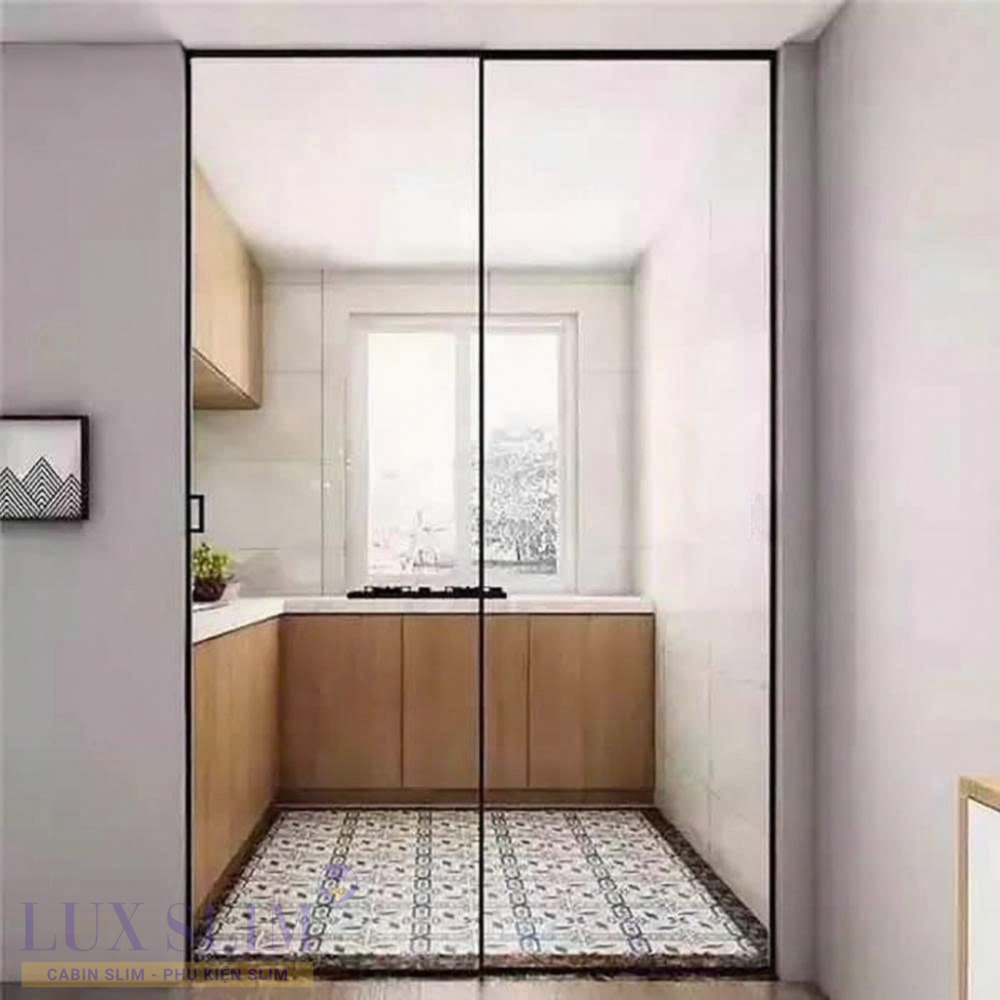 Bộ Phụ Kiện Cửa Slim 1 Cánh Trượt, 1 Cánh Cố Định – LUX.S01-FIX